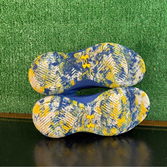 Under Armour Jet ‘21 Royal Blue Yellow 3024794-400 Gradeschool Boys Size 4.5Y - Picture 5 of 6